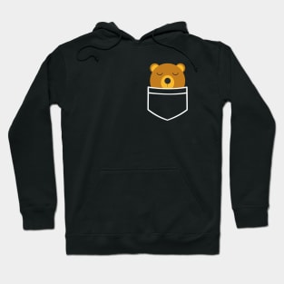 Napping Blanche Pocket Teddy Hoodie